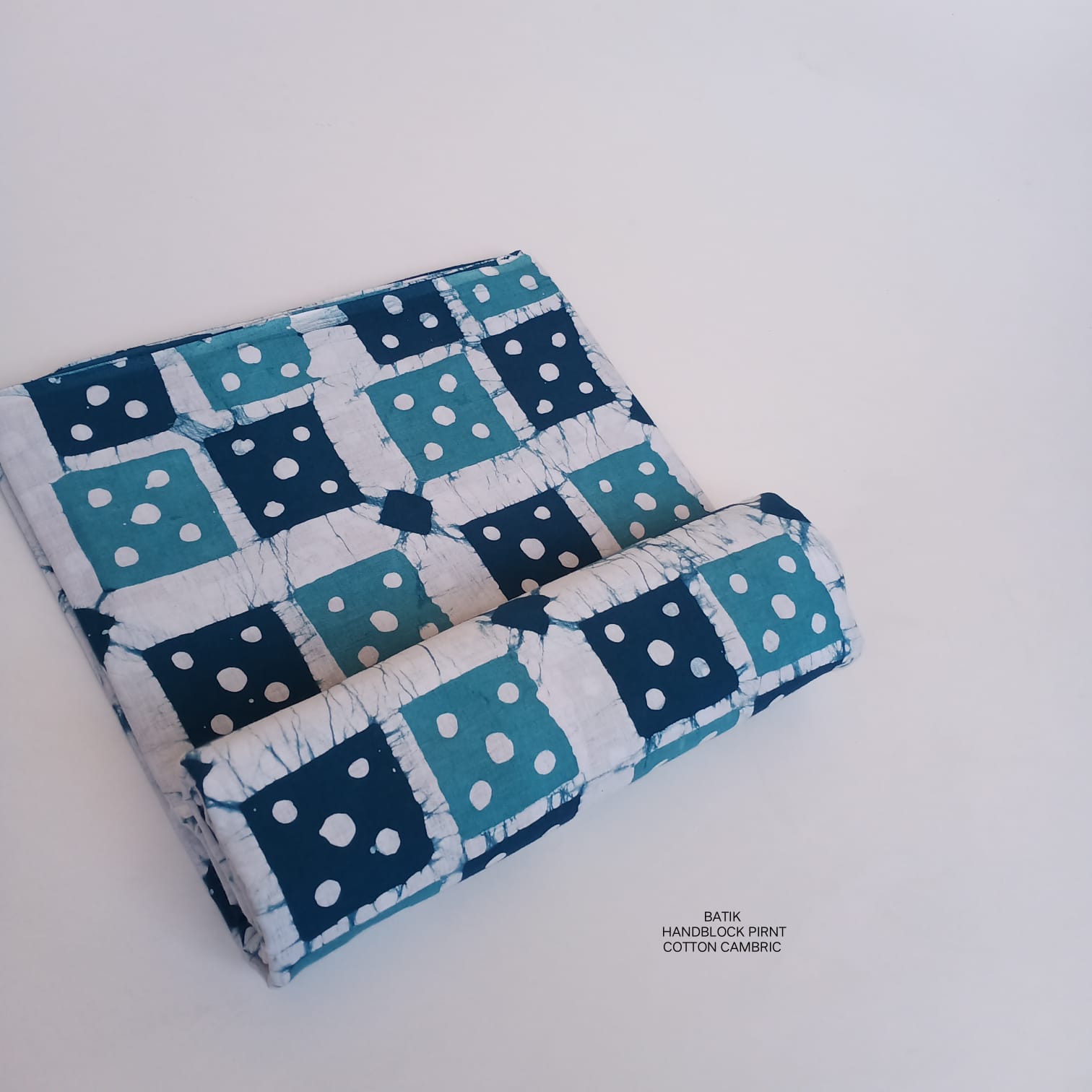 Pure cotton batik fabric wholesale in light blue, handcrafted batik print fabric for boutique, designer & bulk buyers – Fabtexs